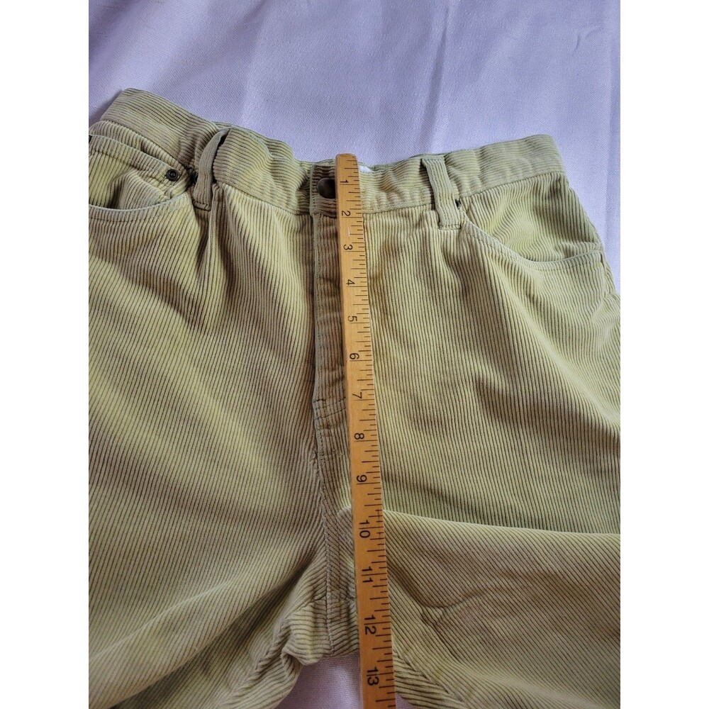 Chadwicks Straight Leg Stretch Cotton Corduroy Pants 12 Petite Powder Green - Picture 6 of 9